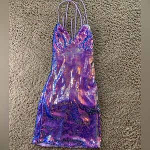 Windsor hemmed homecoming dress